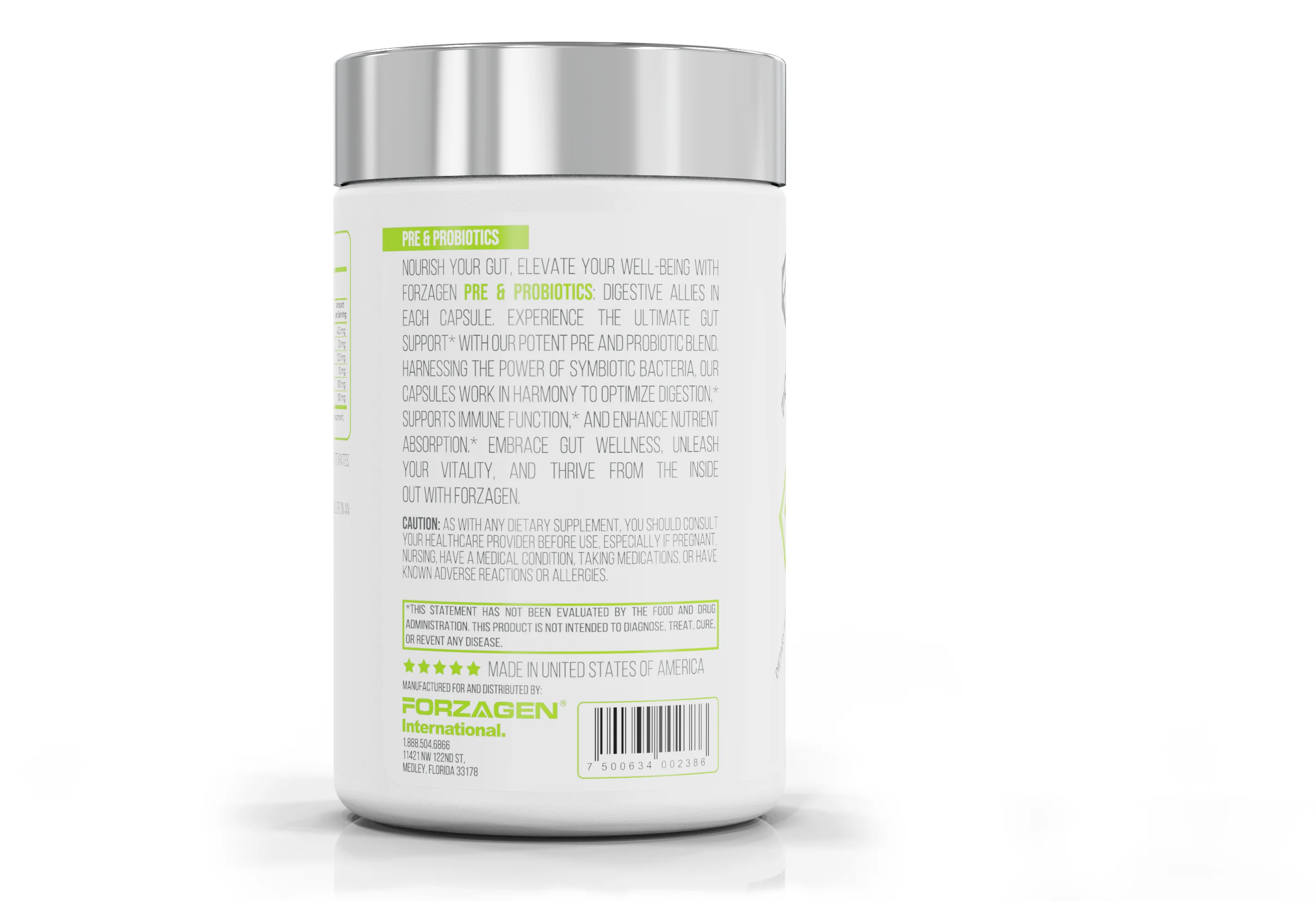 Pre & Probiotics 60 Capsules - Image 2