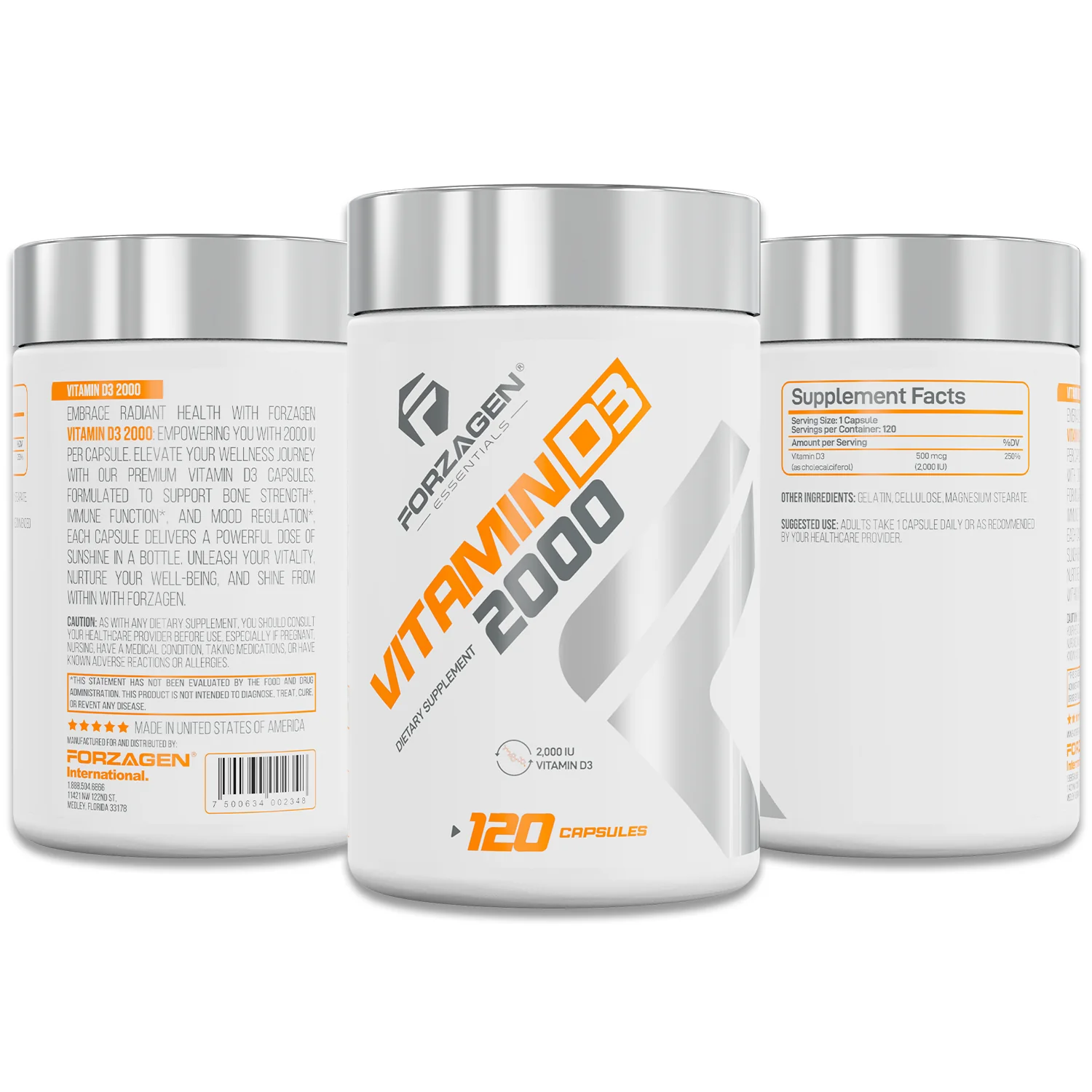 Vitamin D3 60 Caspsules - Image 2